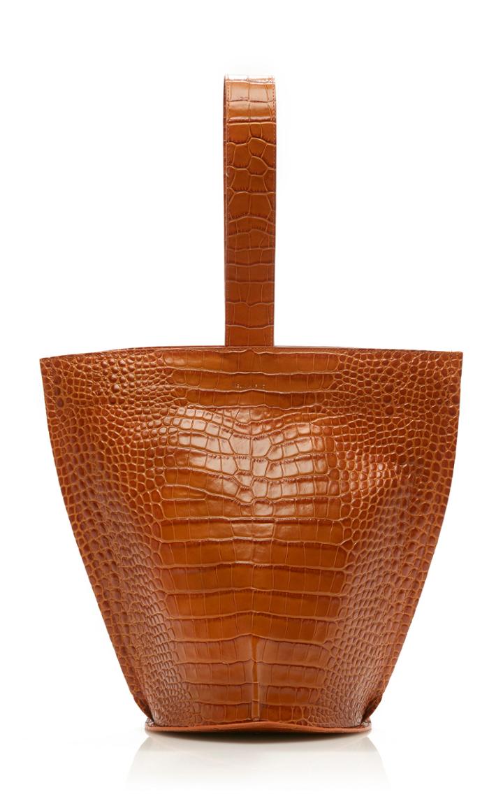 Rejina Pyo Riley Croc-effect Leather Bucket Bag