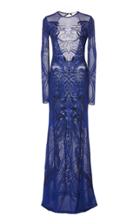 Zuhair Murad Long Sleeve Embroidered Gown