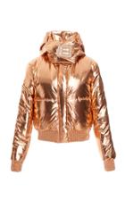 Off-white C/o Virgil Abloh Metallic Down Jacket