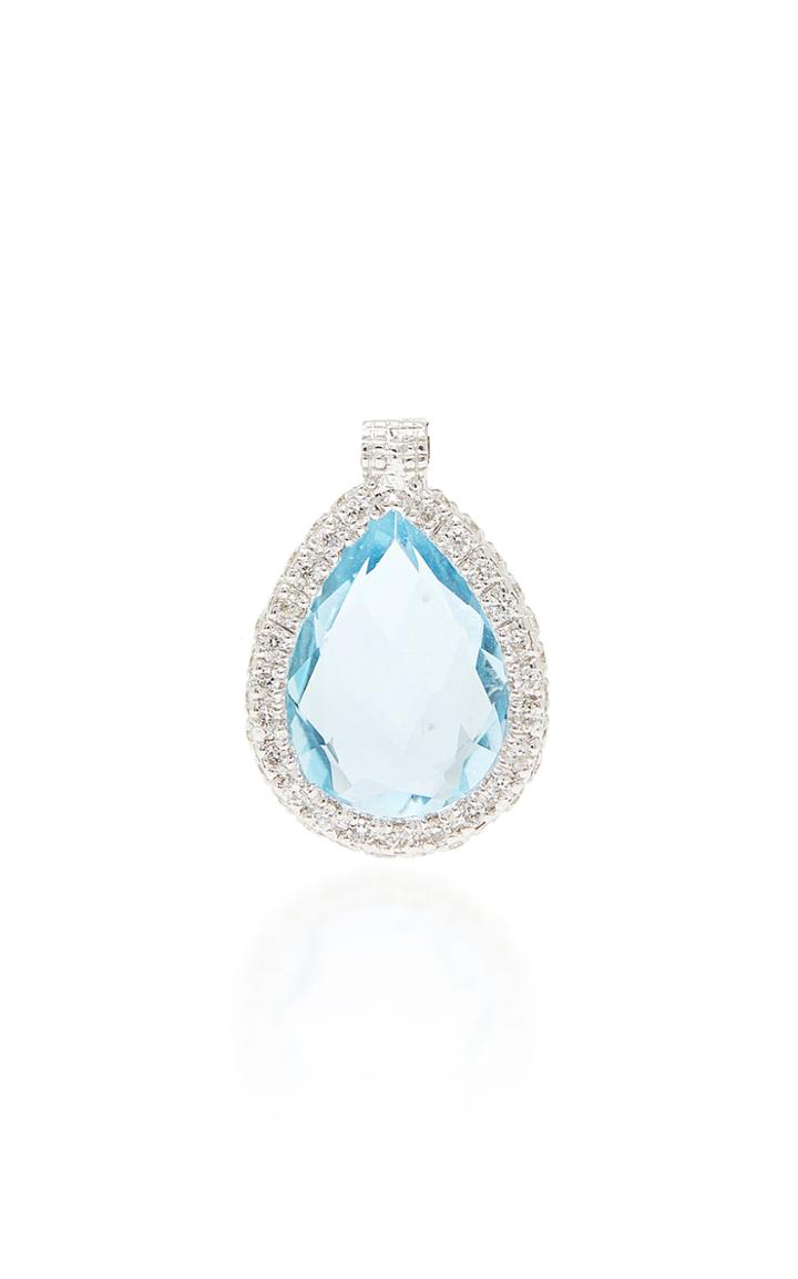 Nina Runsdorf M'o Exclusive: Medium Blue Topaz Charm