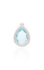 Nina Runsdorf M'o Exclusive: Medium Blue Topaz Charm