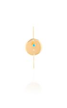 Wwake Single Opal And Diamond Large Medallion Earring