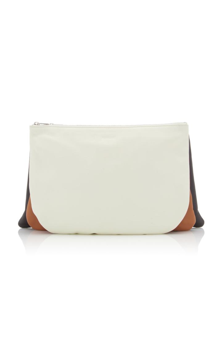 Jil Sander Sandwich Leather Clutch