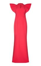 Safiyaa Canna Ruffle Sleeve Dress
