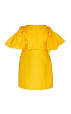 Acler Selkin Citrus Punch Linen Mini Dress