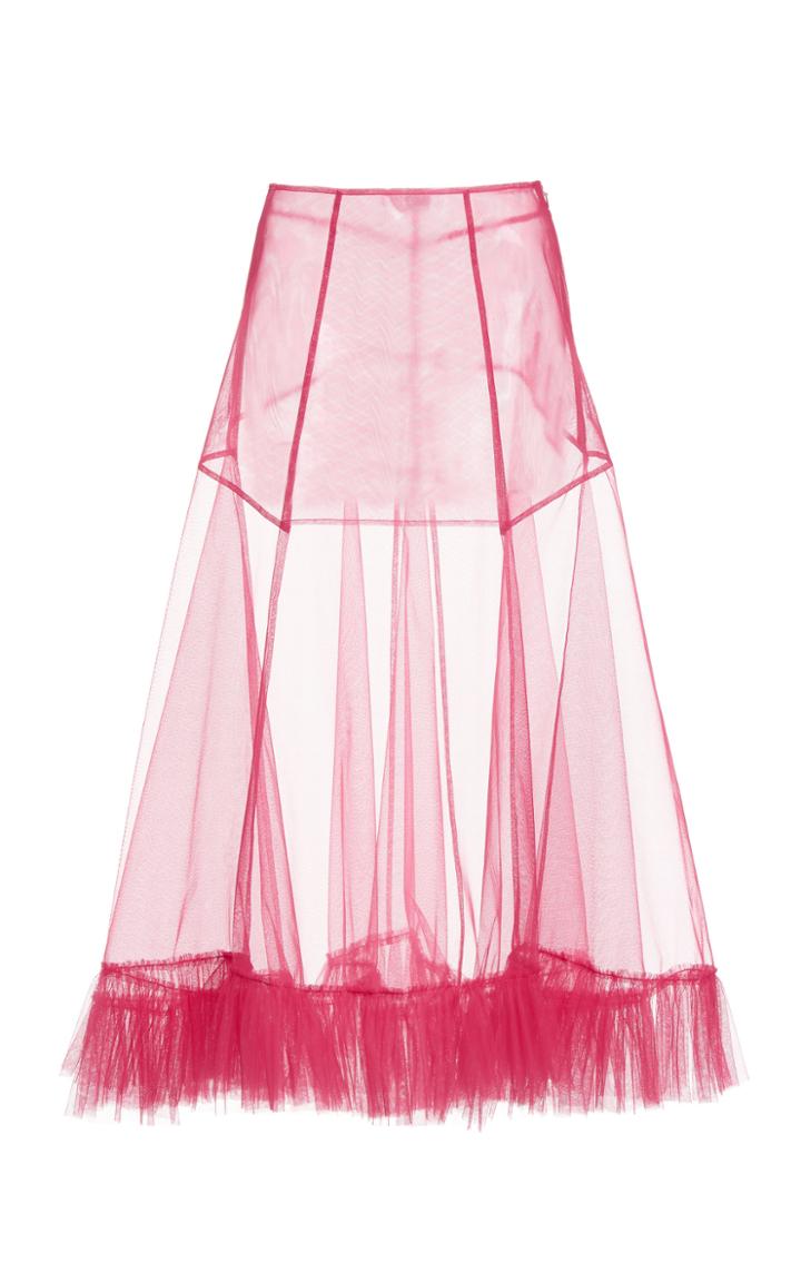 Moda Operandi Molly Goddard Ciara Ruffled Tulle Midi Skirt