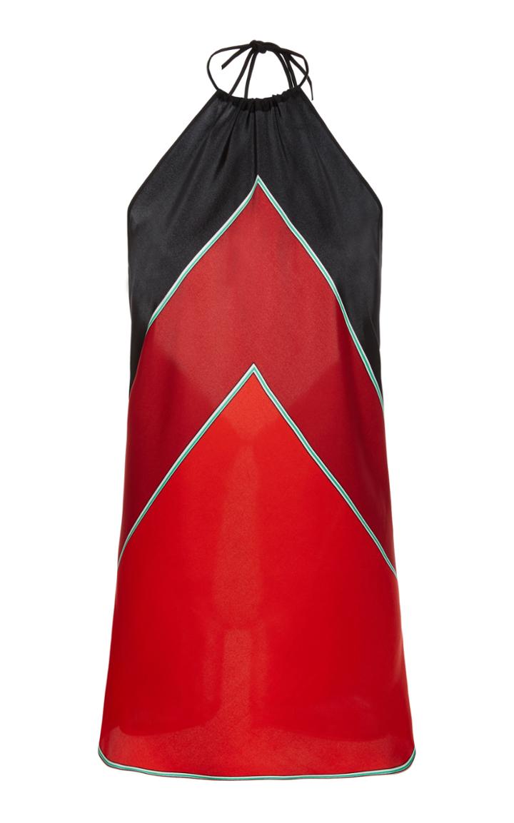 Diane Von Furstenberg Chevron Halter Top