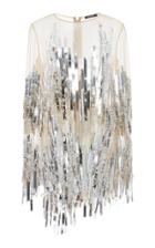 Balmain Embroidered Mesh Dress