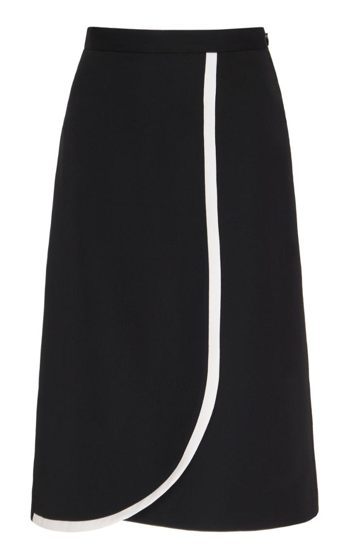 Alessandra Rich Wool Wrap Skirt