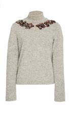 Patbo Embellished Turtleneck Top