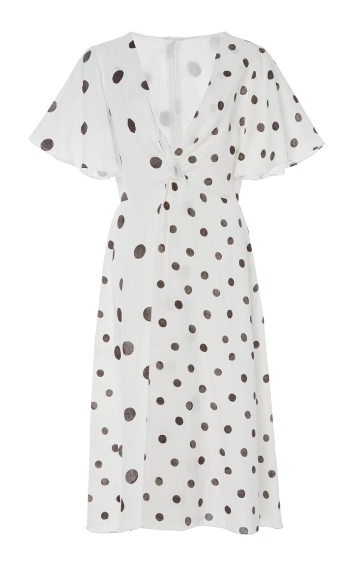 Whit Twist Linen Dress