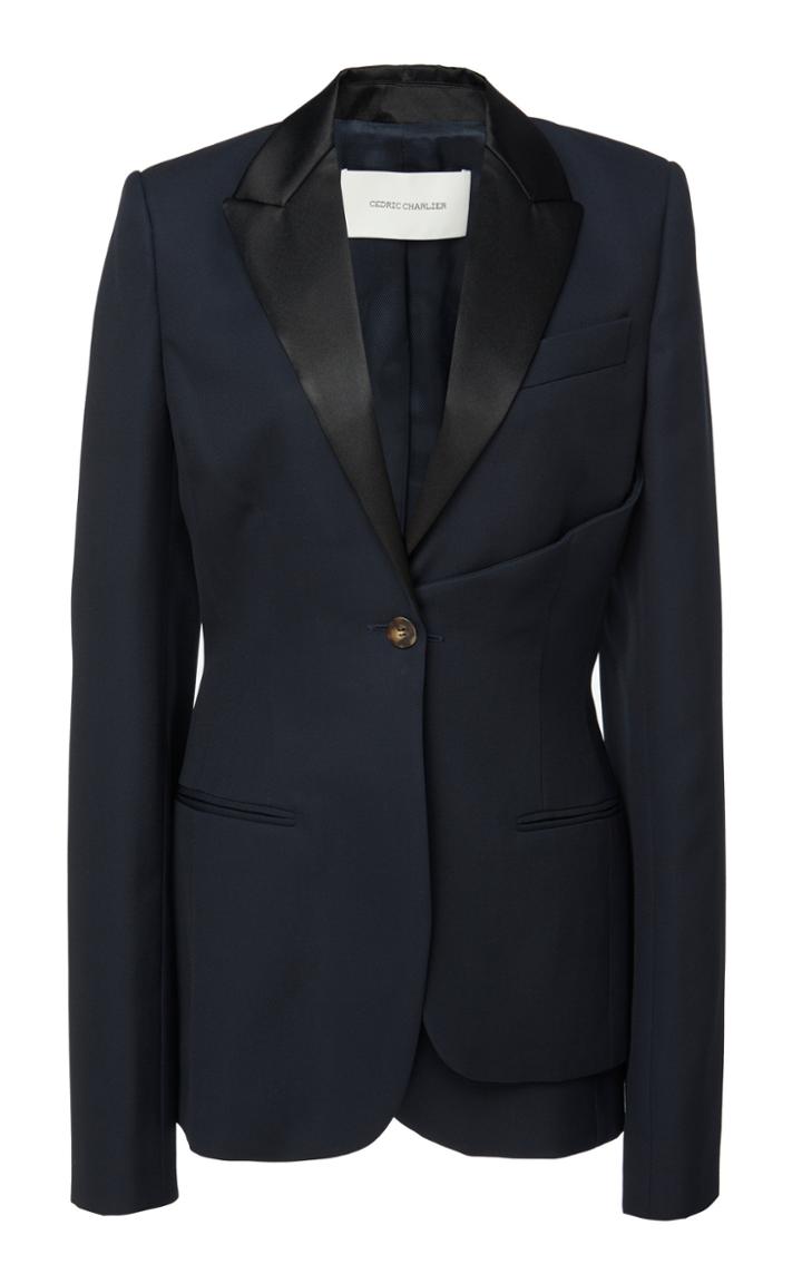 Cdric Charlier Two-tone Wool Blazer