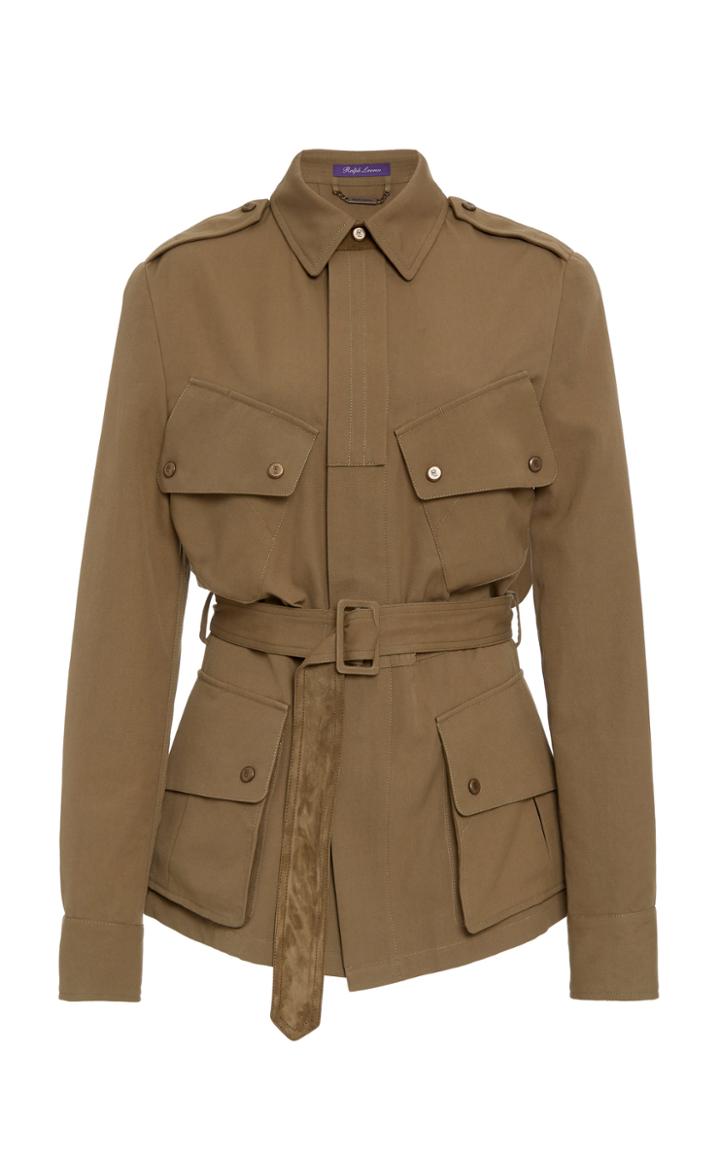 Ralph Lauren Lydie Belted Cotton Field Jacket