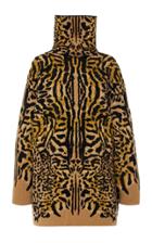 Givenchy Oversized Jacquard Turtleneck Sweater Size: Xs
