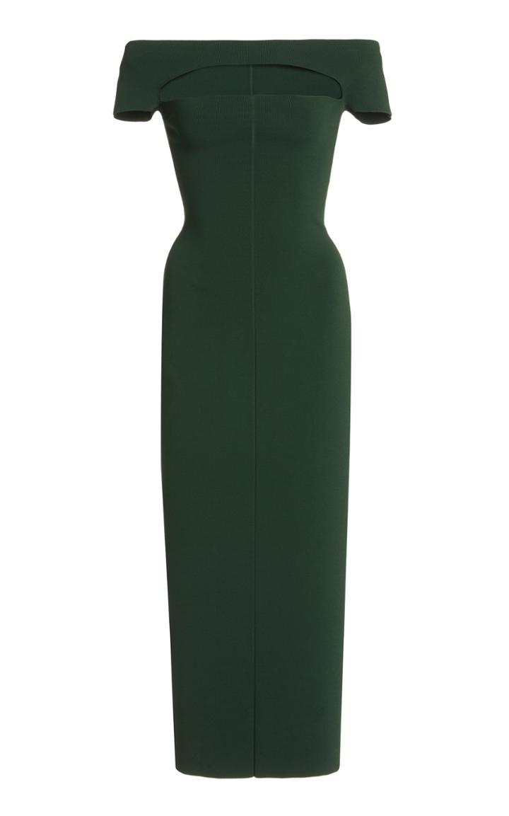 Moda Operandi Khaite Marika Short-sleeve Jersey Dress