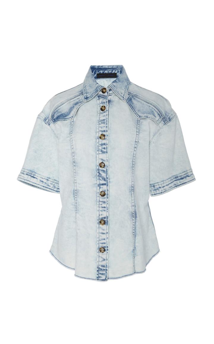 Proenza Schouler Acid-wash Denim Shirt