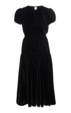 Cecilie Bahnsen Velvet Puff Sleeve Tia Gown