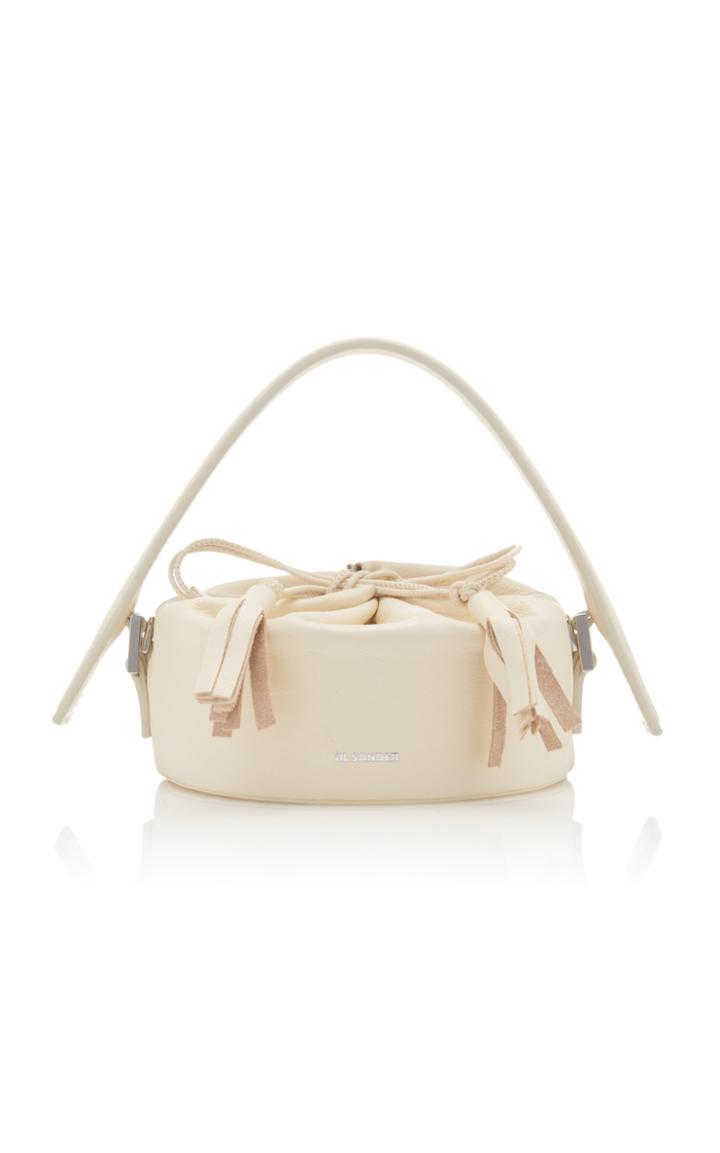 Jil Sander Drawstring Drum Mini Leather Bag