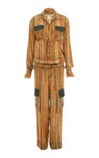 Mafalda Von Hessen Zoot Silk Waisted Jumpsuit