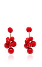 Marni Red Acrylic Earrings