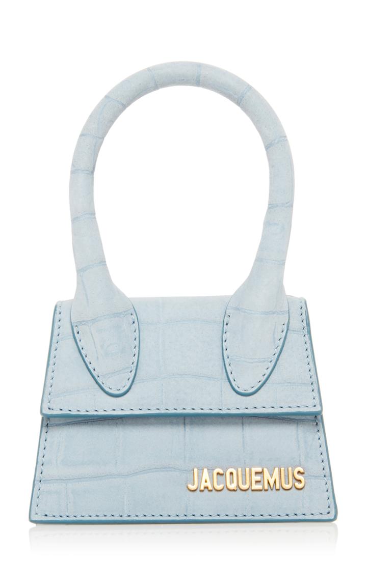 Jacquemus Le Chiquito Croc-effect Leather Top Handle Bag