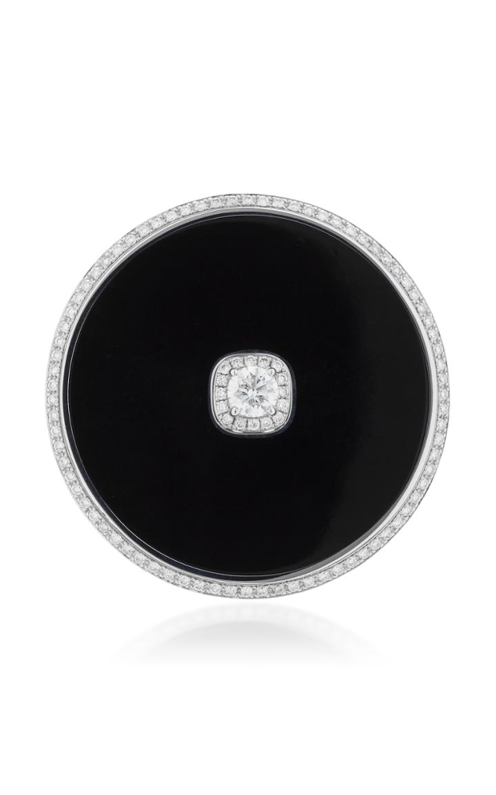 Nikos Koulis Universe Black Earrings With Removable Stud