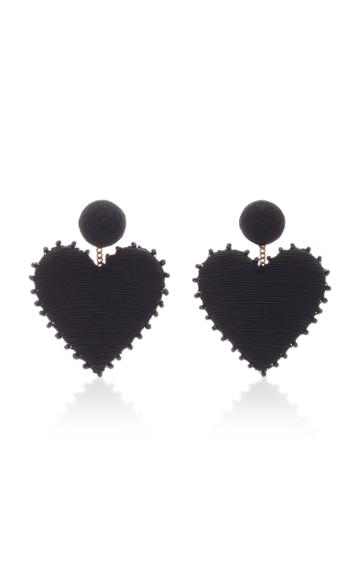 Rebecca De Ravenel Cora Crystal-embellished Silk Cord Earrings