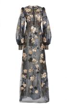 Moda Operandi J. Mendel Floral-embroidered Organza Gown