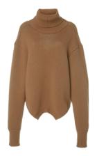 Monse Draped Wool Turtleneck Sweater Size: Xs