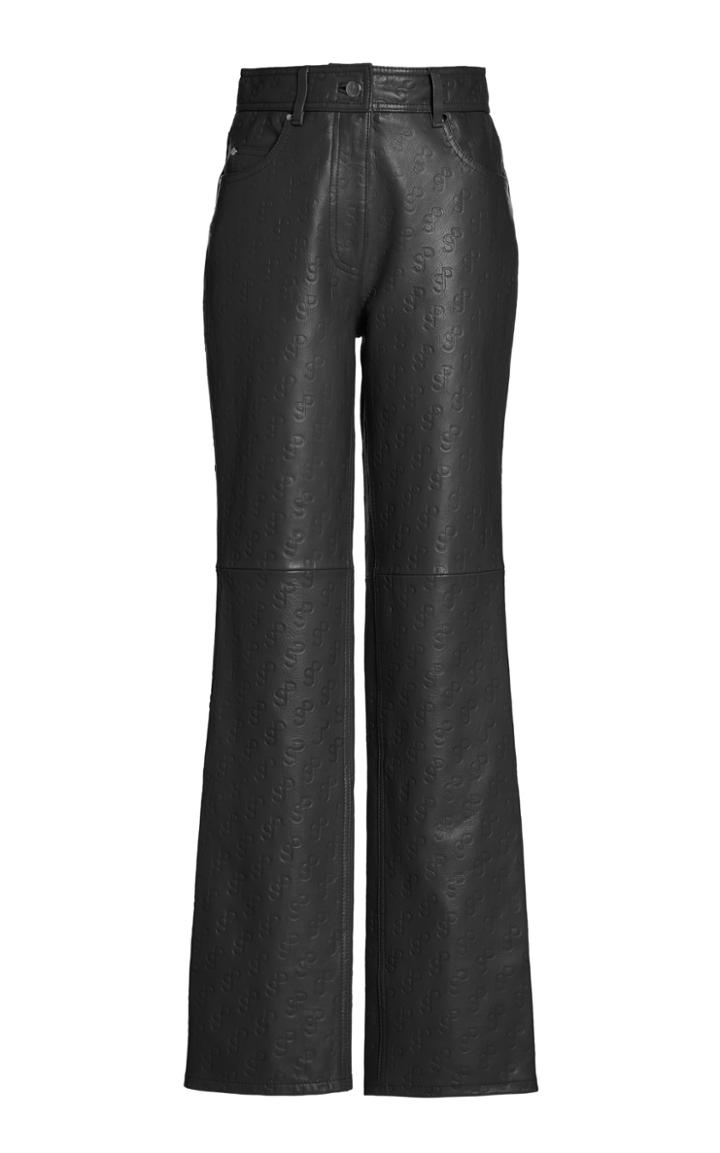 Moda Operandi Saks Potts Rosita Logo-embossed Leather Pants