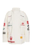 Off-white C/o Virgil Abloh Multilogo Leather Field Jacket