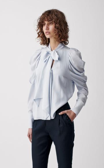 Joslin Riley Silk Bow Blouse