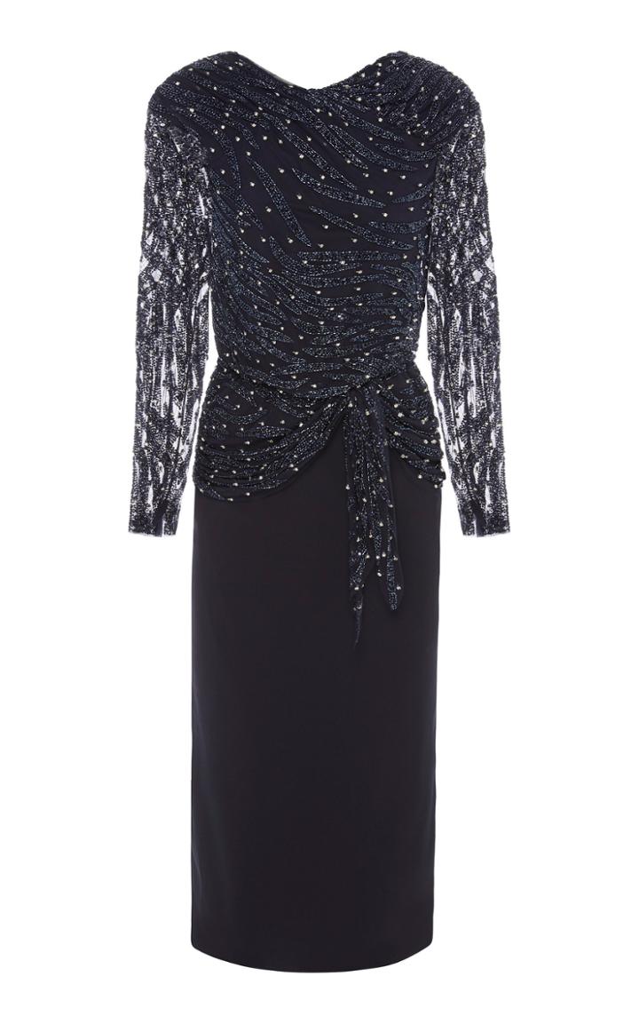Rachel Gilbert Jamilla Hand Beaded Dress