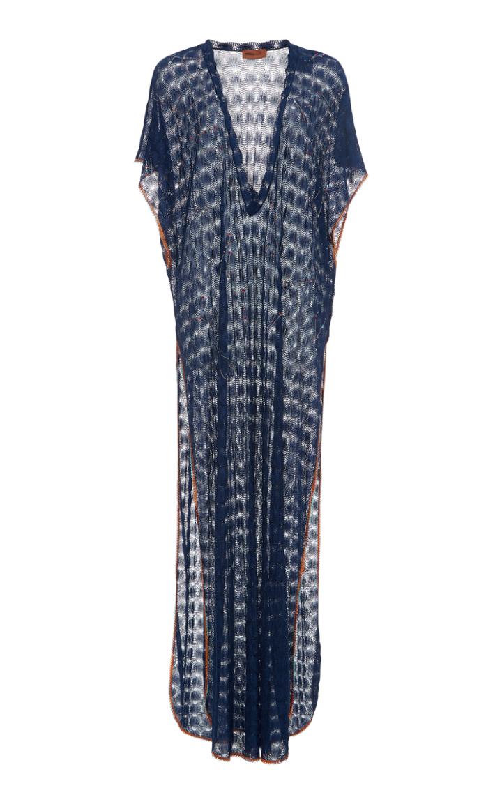 Missoni Mare Plunging Maxi Beach Dress