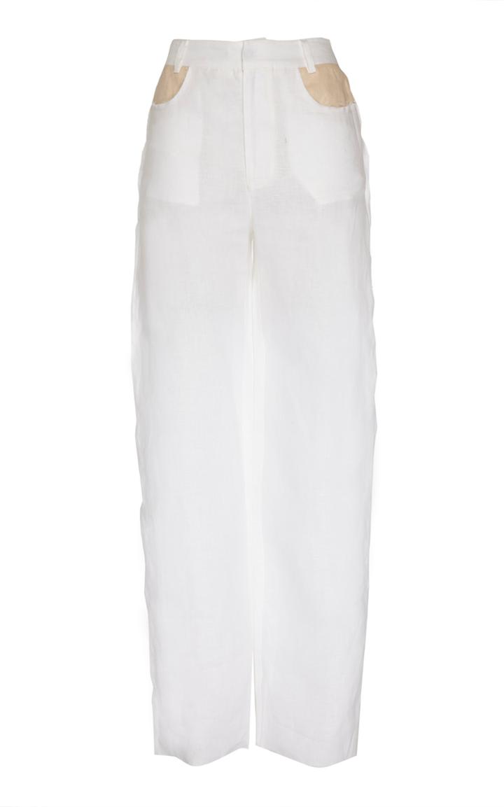 Moda Operandi Albus Lumen Lumen High-rise Linen Pants Size: 8