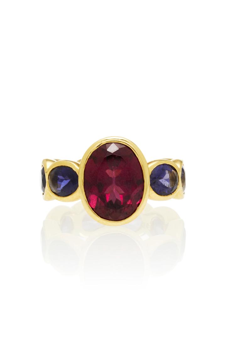 Sarah Hendler One Of A Kind Rhodolite Bezel Set Ring
