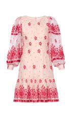 Moda Operandi Erdem Rydal Sheer Sleeve Mini Dress