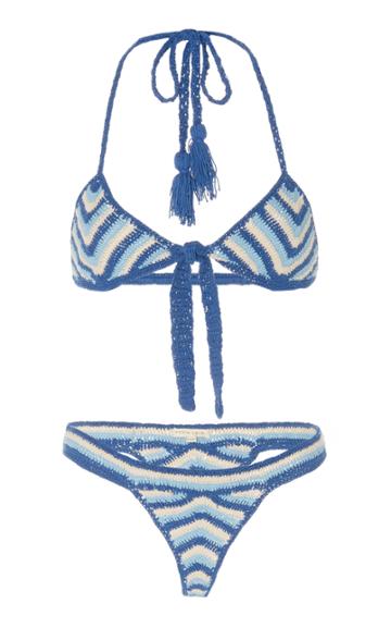 Akoia Swim Iris Cotton Crochet Bikini