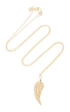 Sydney Evan Small Wing 14k Gold Diamond Necklace