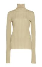 Petar Petrov Karen Rib-knit Wool Turtleneck Top