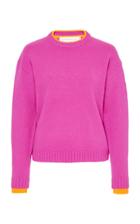Victoria Victoria Beckham Two-tone Ribbed-knit Sweater