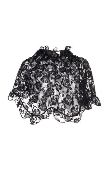 Moda Operandi Yuhan Wang Ruffled Lace Cape