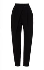 Proenza Schouler Contrast-stitched Draped High-rise Trousers