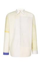 Oamc Color-block Cotton Button-down Shirt