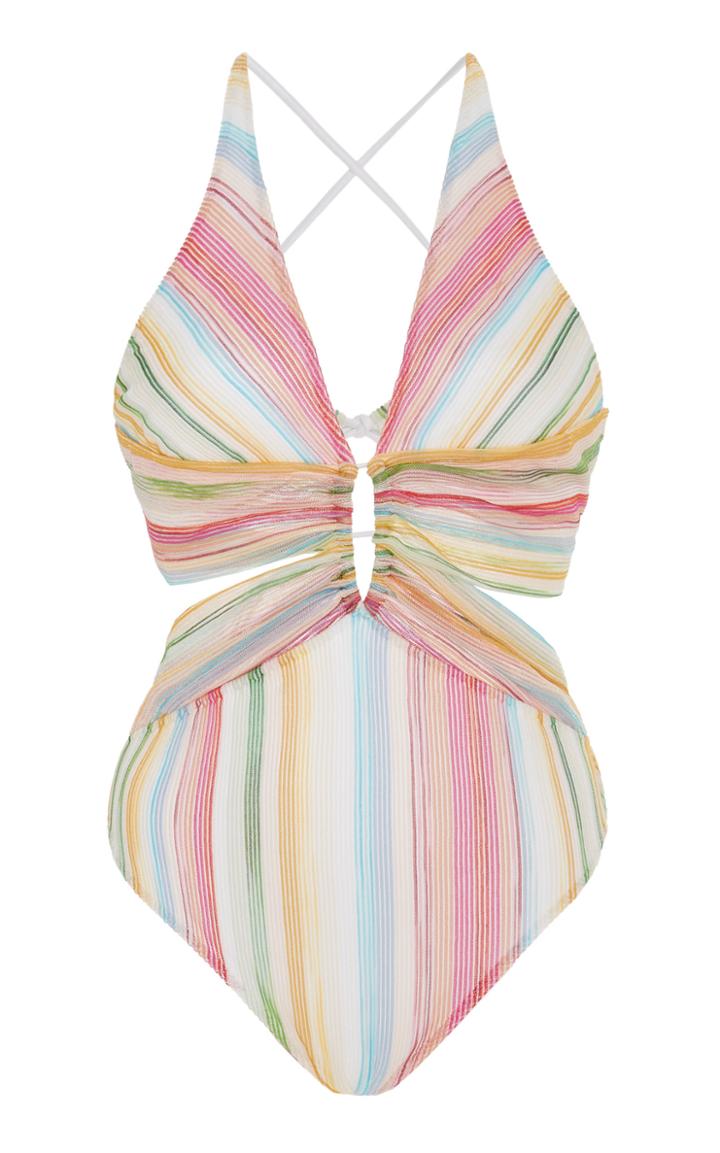 Missoni Mare Striped Cutout Swimsuit
