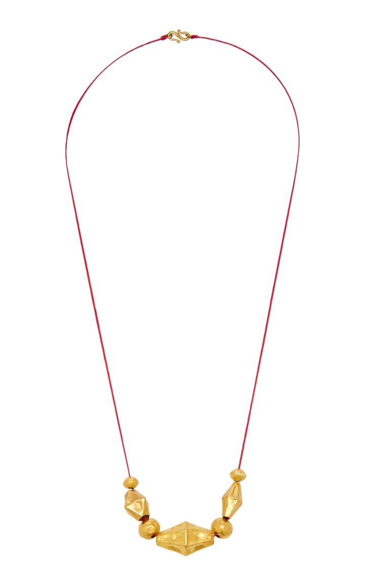 Pippa Small Ancient Seven Bead Necklace On Cord