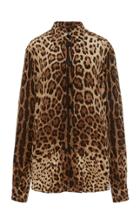Dolce & Gabbana Leopard-print Silk Shirt