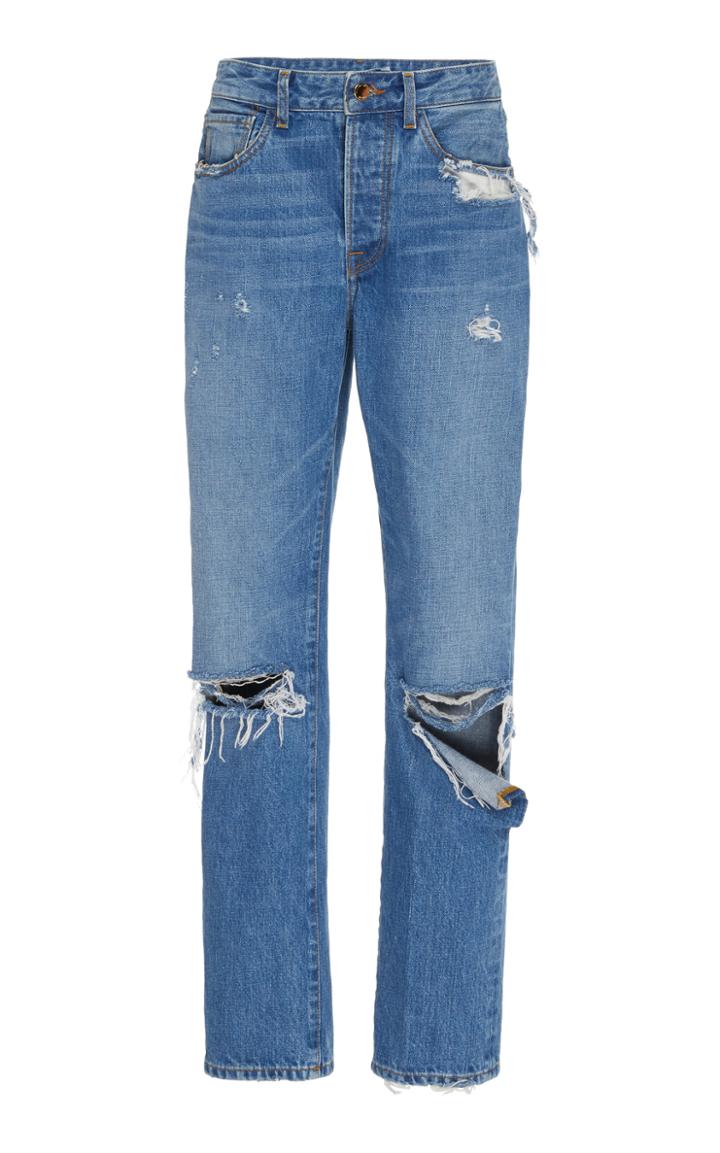 Moda Operandi Brandon Maxwell Distressed Boyfriend Jeans