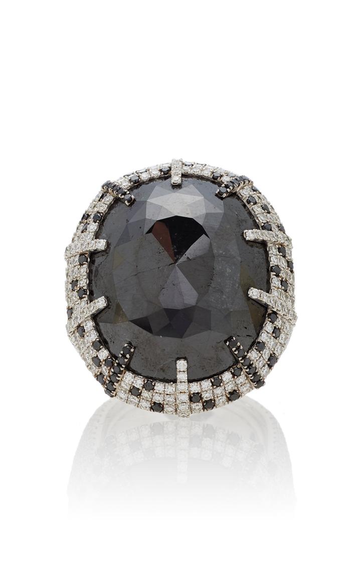 Martin Katz One-of-a-kind Cushion Black Diamond Ring