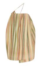 Jacquemus La Robe Soleil Striped Silk-blend Mini Dress